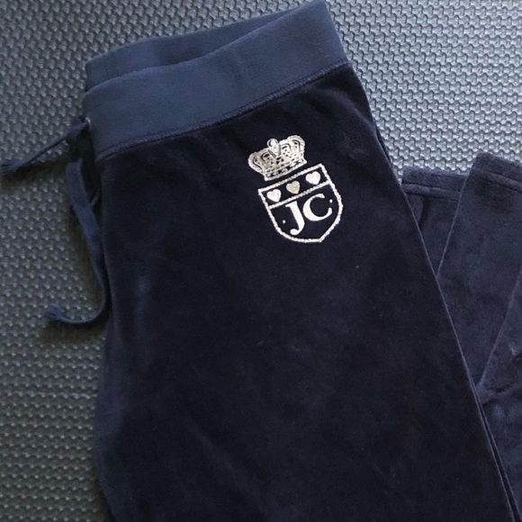 Juicy Couture Pants - Juicy Couture Original Velour Wide Leg Track Pants